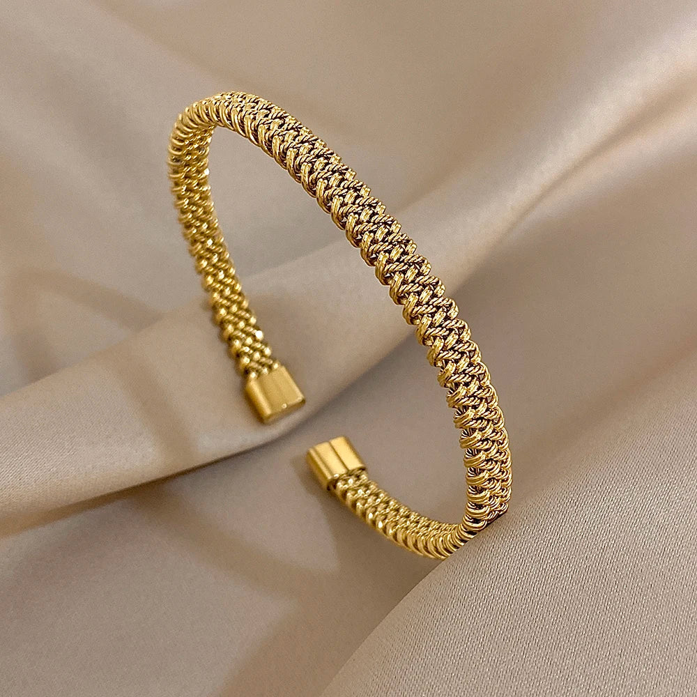 Golden Woven Bracelet