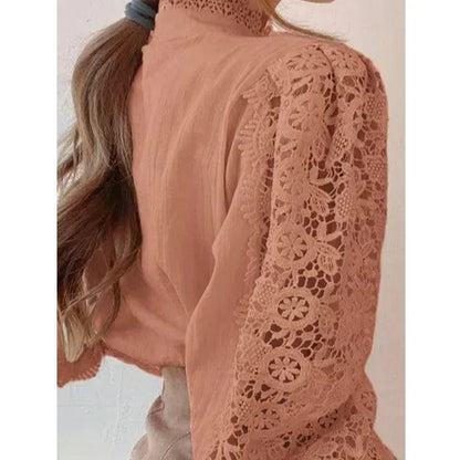 Elegant Lace Sleeve Blouse