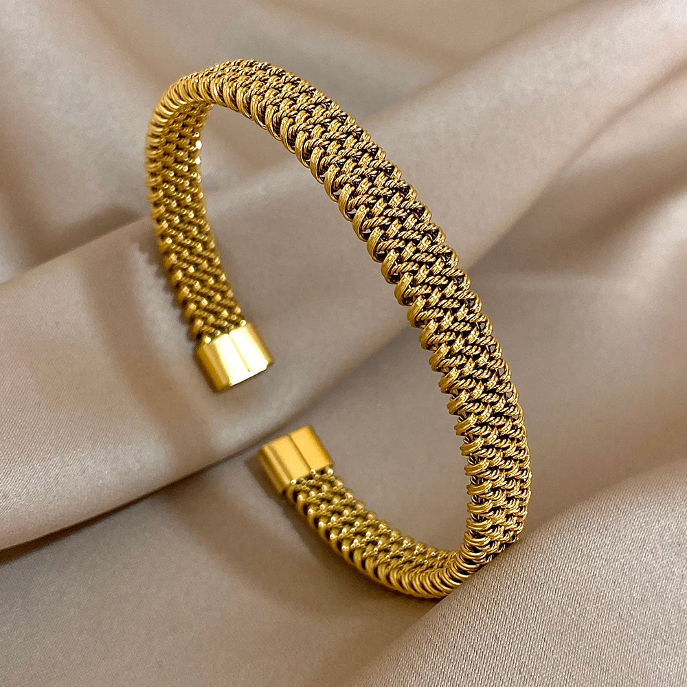 Golden Woven Bracelet