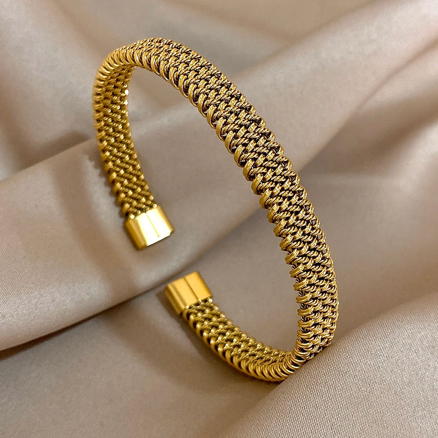Golden Woven Bracelet
