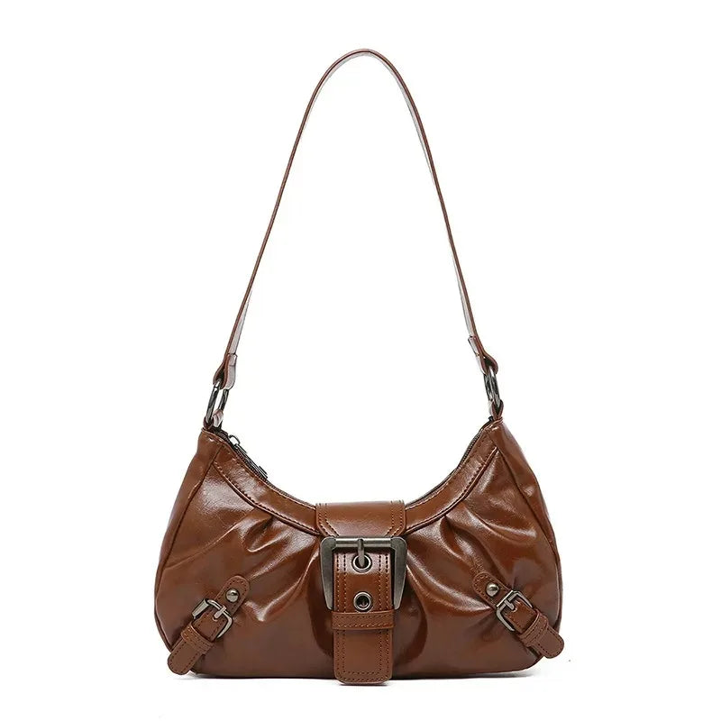 Vintage Pleated Hobo Bag