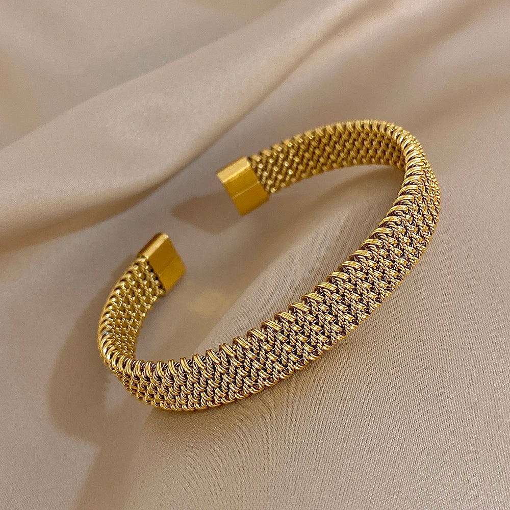 Golden Woven Bracelet